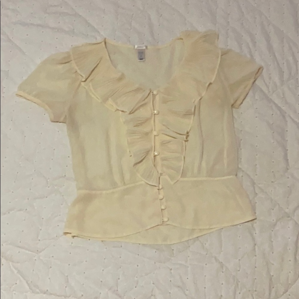 vintage yellow top
